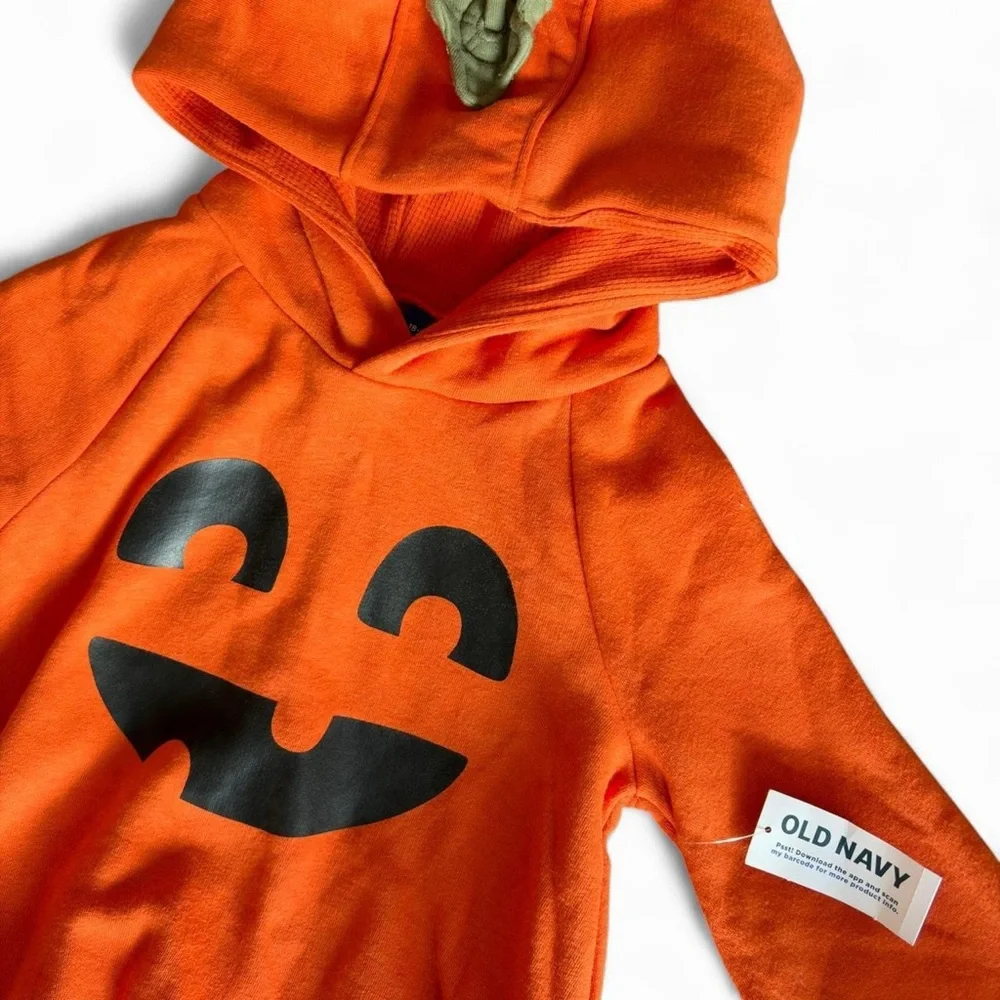 Old Navy Unisex Jack-O'-Lantern One-Piece Bubble Romper Baby 18-24 months
